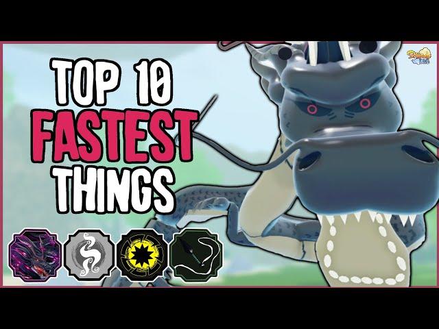 Top 10 FASTEST Abilities in Shindo Life | Shindo Life Tier List