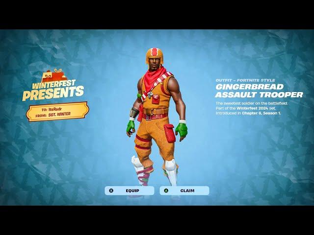 Fortnite Winterfest 2024! (FREE SKINS)