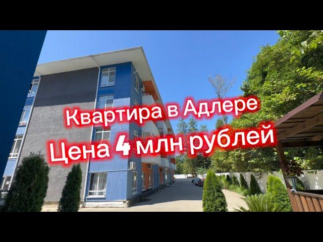 Квартира в Адлере за 4 млн рублей. До моря 15 минут