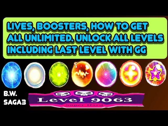 How To Get Unlimited Boosters And Lives, Also All Levels In Bubble Witch Saga 3