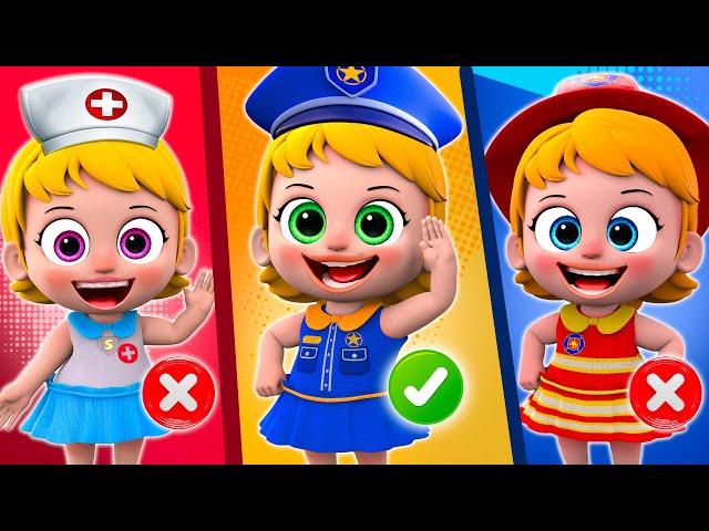 Police Girl Song Police Chase Smart Thief | Police Baby Care Song More Nursery Rhymes & Kids Songs