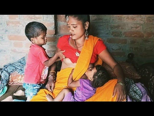 breastfeeding Indian vlog new video  Indian desi breastfeeding cute baby #VlogMyDesi#newvideo