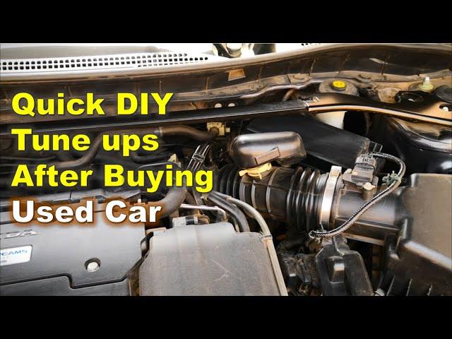 6 Quick Car Tune ups You Can do Yourself After Purchasing a Used Car / Simple Car Tune up