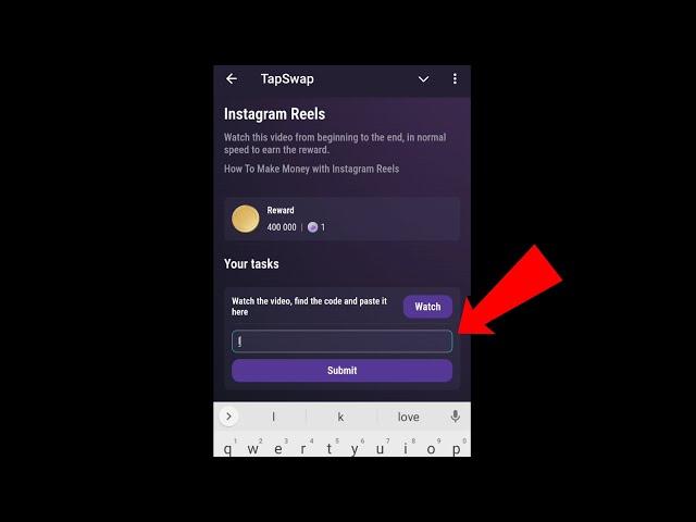Instagram Reels Tapswap Code Today | How To Make Money with Instagram Reels