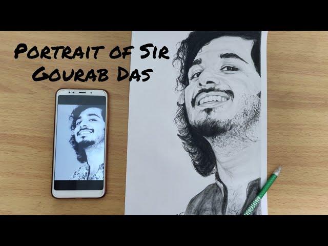 Drawing Portrait of King of Harmonica | @Gourab Das | SwagatArt