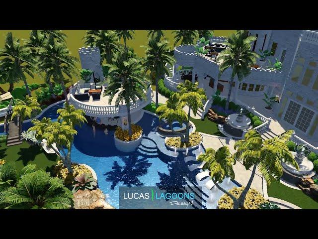 Castle Pool Design - Lucas Lagoons Design | We Design Insane Pools