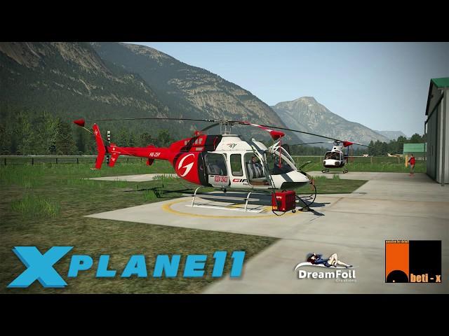 Bell 407 full flight in Canada (X-Plane 11)