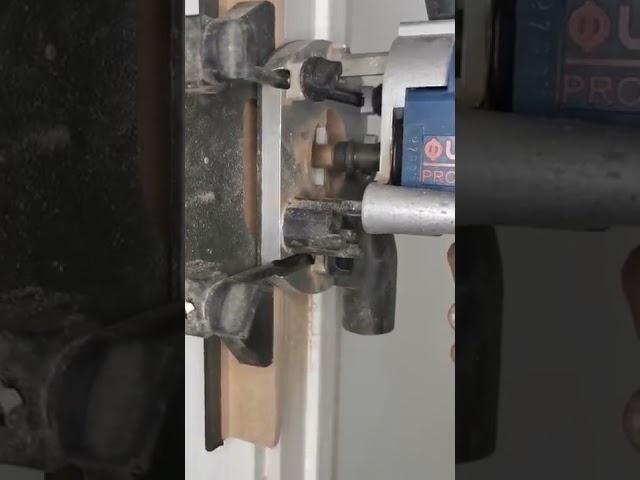 Easy and precise way to install your strike plate for door locks.