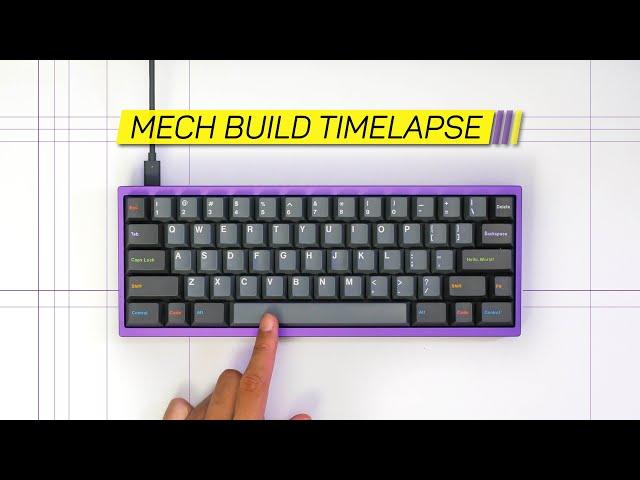 Timelapse : Polaris Mechanical Keyboard Build with Novelkeys Creams