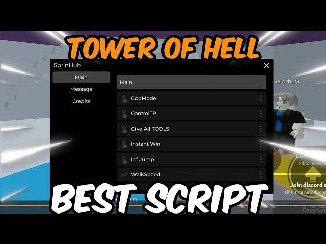 *NEW* Roblox Tower Of Hell Script | Instant Win, God Mode, Get All Items | PASTEBIN 2024