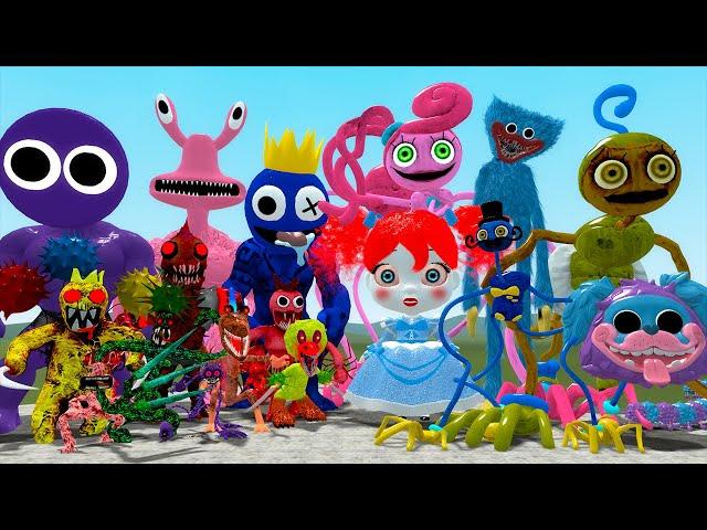 ALL ROBLOX RAINBOW FRIENDS VS ALL POPPY PLAYTIME (Garry's Mod)