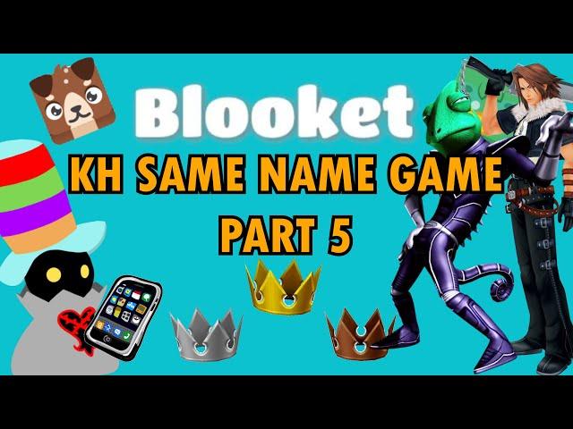 KH Same Name Game Part 5 - Blooket - Regular Pat Stream