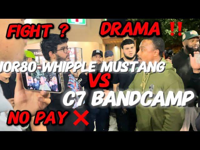 DRAMA‼️ INSANE️FIGHT? C7 BANDCAMP Vs. 10R80 WHIPPLE MUSTANG #fight #racing #mexico #c6 #10r80