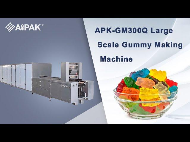 Aipak Semi-automatic gummy making machine small scale gummy bear machine introduction