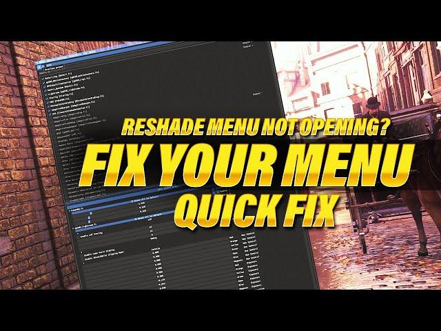 Reshade Menu Not Opening? - This is how to fix it | Quiick Guide | Tutorial