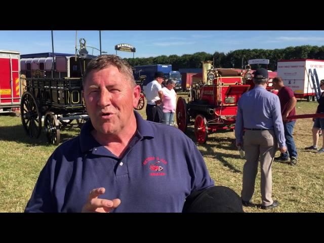 The Great Dorset Steam Fair 2016 - Graham Newman experience riding the horse drawn fire steam engine