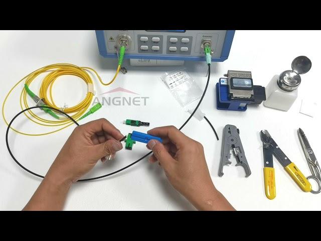 Fast connector for 3.0mm Fiber optic cable