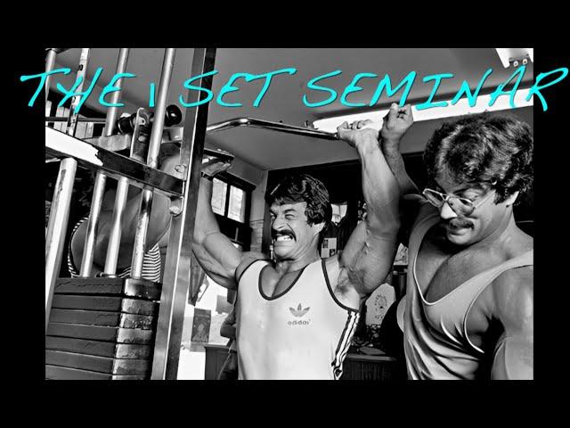 MIKE MENTZER: THE "1 SET" SEMINAR