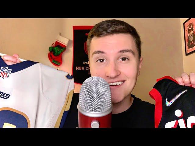 ASMR | My Sports Jersey Collection ️ (nba, nfl, etc.)