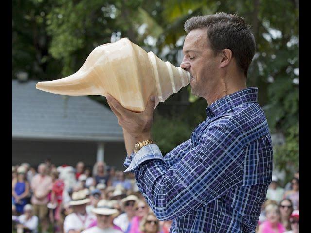 Conch shell blowing contest