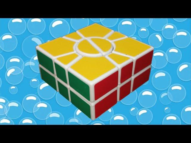 Как собрать Двухслойный Супер Скваер-1. QJ 2-Layer Super Square-1, How to solve cube.