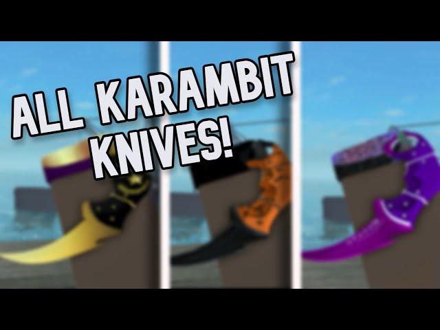 All Karambit Knives In Counter Blox!