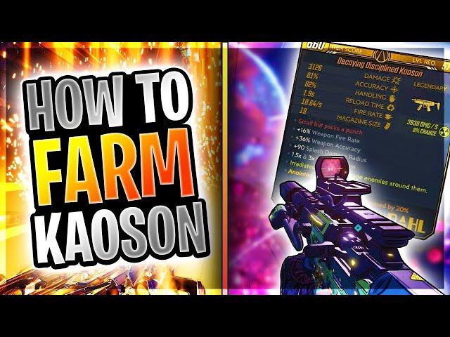 BORDERLANDS 3: THE KAOSON LEGENDARY WEAPON AND FARMING REVIEW GUIDE