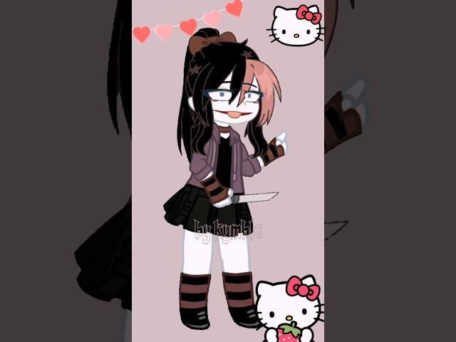 I can teach you how to be just like me Nina the killer #creepypasta #ninathekiller #gacha #animation