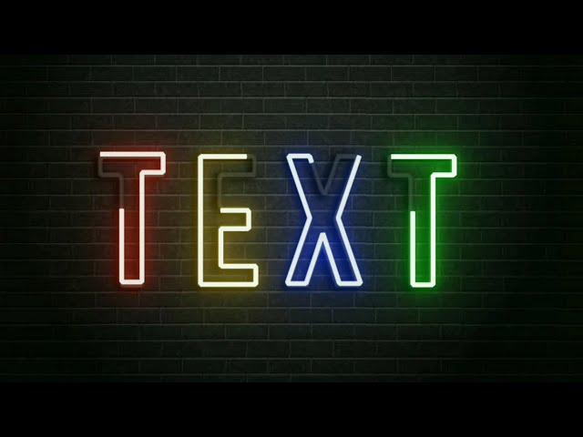 How To Intro Neon Text Animation In KineMaster / Online Tamil Pro