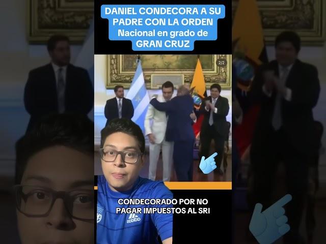 Daniel Noboa condecora a su propio padre #viralvideo #Noticias #viralvideo #foryou #news