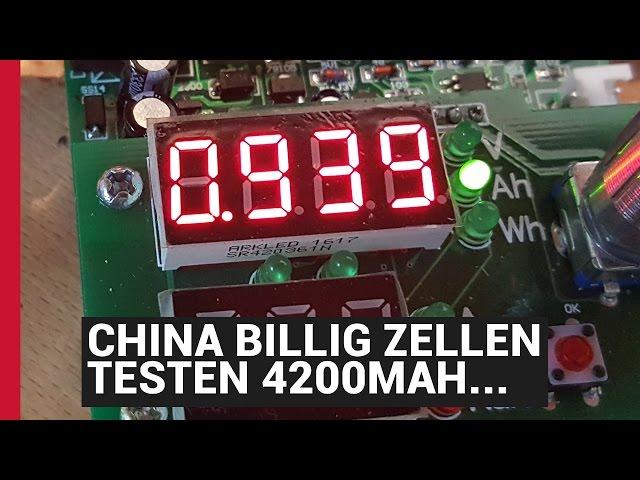 #ZELLEN TEST - VANDER 18650 LI-ION 4200MAH CHINA ZELLEN VON EBAY - eBikeundSo