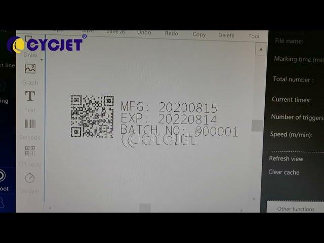 High Speed UV Laser Marking Machine QR Code Laser Coding Machine PEPP Laser Engraver Machine CYCJET