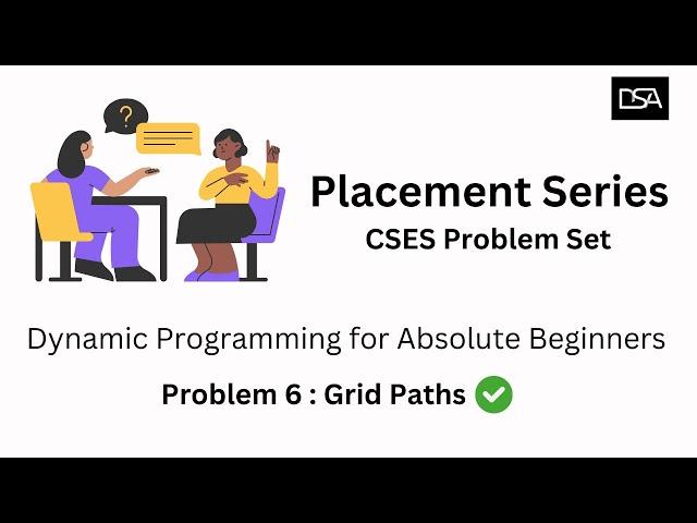 Placement Prep: Grid Paths | Most Important Pattern in DP Problems