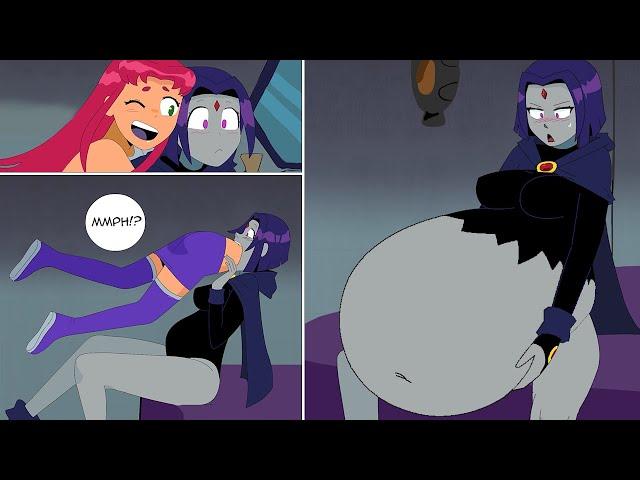 Teen Titans - Director's Vore Cut : Raven Swallows Starfire Disaster( Animation By Dr Worm )