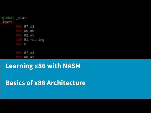 Learning x86 With NASM - Basics of x86 Architecture