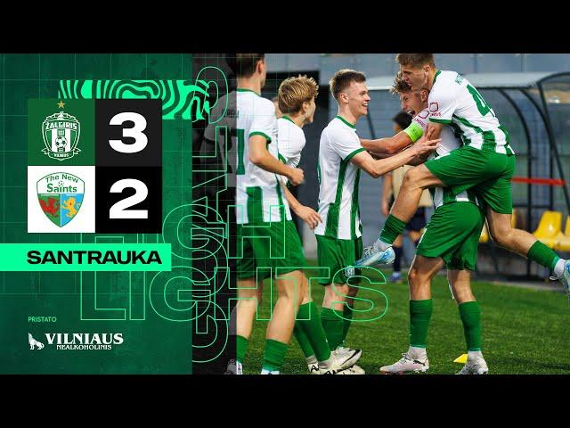 Santrauka | Highlights | U-19 Žalgiris - TNS | UEFA Youth League