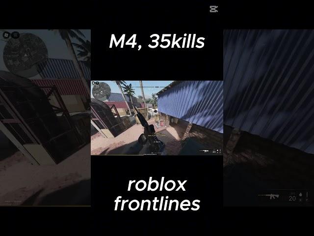 roblox frontlines M4 35KILLS #shorts