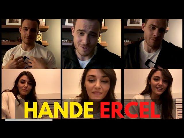 Hande Ercel ve Kerem Burcin Live  Hande Ercel Instagram live 2020  | oct 2020