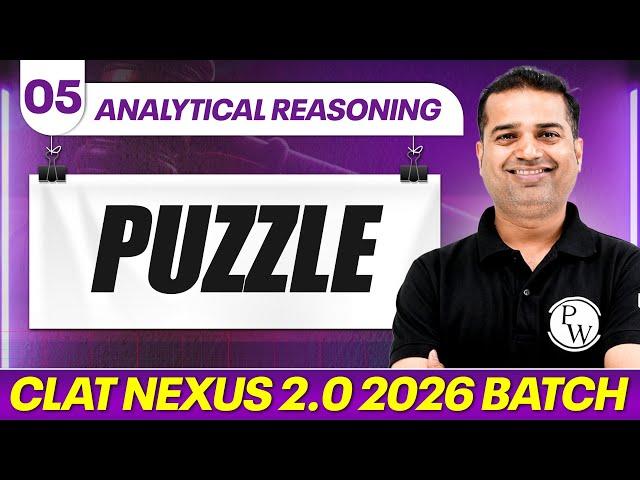 Analytical Reasoning 05 : Puzzle | CLAT Nexus 2.0 2026