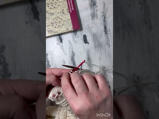 Эластичное закрытие петель платочной вязки #бобиннаяпряжа #knitting #вязание