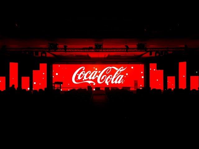 Coca-Cola Conference - Minimalist & Immersive 360 Stage Visuals Projection Mapping Idents by MELT