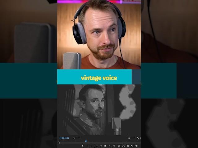 Make Your Voice Vintage inside Premiere Pro #vintagesound #premierepro #audioediting