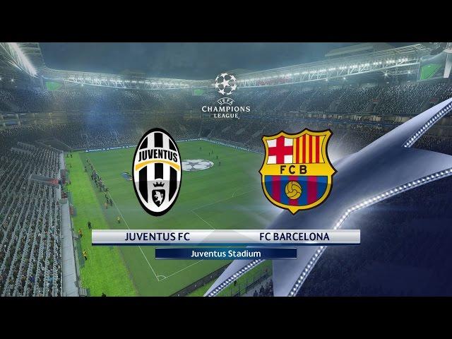 PES 2017 JUVENTUS F.C. VS. FC BARCELONA UEFA CHAMPIONS LEAGUE Quarter Final Match Highlights