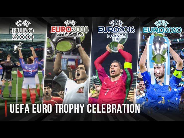 UEFA Euro Trophy Celebration In Every Football Game | 2000 - 2021 |