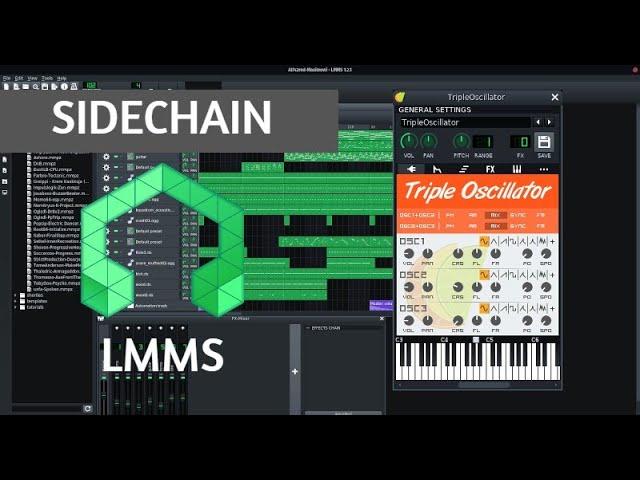 How to make sidechain effect on LMMS