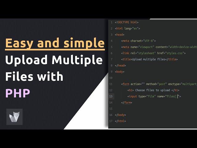 How to upload multiple images with PHP | PHP tutorial