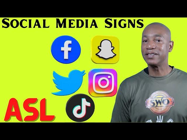 ASL: Social Media Signs in Sign Language | American Sign Language | Signing Time