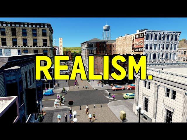 Building a Realistic, Walkable, Mixed Use Town in Cities Skylines!