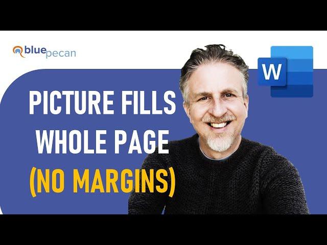 How to Make Picture Fill the Whole Page in MS Word | Letterhead Without Margin | Move Image Freely