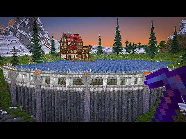 I Built a GIANT Dam in Minecraft Hardcore! Doing a Thing: Ep 2